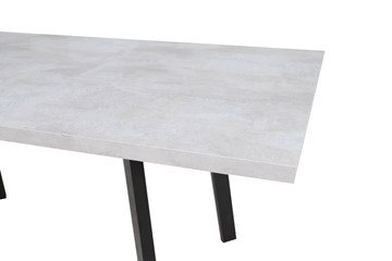 Кухонный стол раскладной Робин, опоры прямые, цемент светлый в Барнауле - предосмотр 3