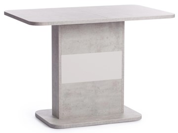 Кухонный стол раздвижной SMART ЛДСП, 105-140x68,6x75 Белый бетон/Белый арт.18993 в Барнауле