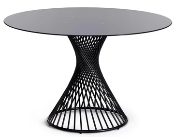 Стол со стеклянной столешницей BERTOIA (mod. GT21) металл/стекло, Black (черный) арт.20595 в Барнауле