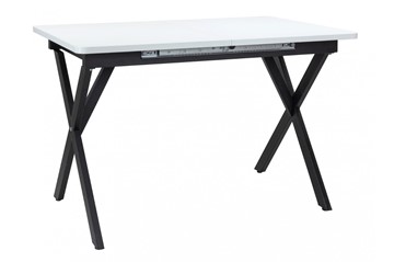 Обеденный раздвижной стол Стайл № 11 (1100/1500*700 мм.) столешница пластик, форма Флан, с механизмом бабочка в Барнауле - предосмотр 2