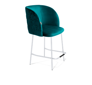 Полубарный стул SHT-ST33-1 / SHT-S29P-1 (альпийский бирюзовый/хром лак) в Барнауле