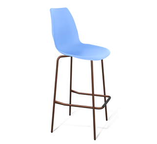 Барный стул SHT-ST29/S29 (голубой pan 278/медный металлик) в Барнауле