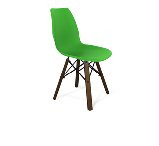 Кухонный стул SHT-ST29/S70 (зеленый ral 6018/темный орех/черный) в Барнауле