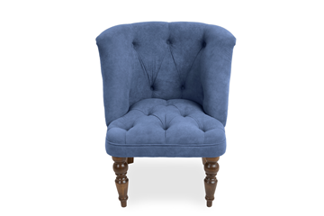 Кресло Бриджит синий ножки коричневые в Барнауле