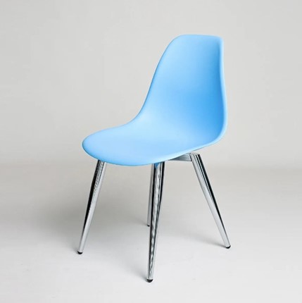 Обеденный стул DSL 110 Milan Chrom (голубой) в Барнауле - изображение