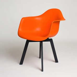 Обеденный стул DSL 330 Grand Black (Оранжевый) в Барнауле
