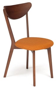 Кухонный стул MAXI (Макси), бук/ткань 86x48,5x54,5 Оранжевый/коричневый (2 шт) арт.10467 в Барнауле
