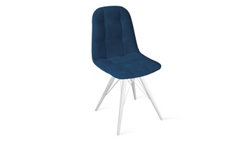 Обеденный стул Райс К3 (Белый матовый/Велюр Confetti Blue) в Барнауле
