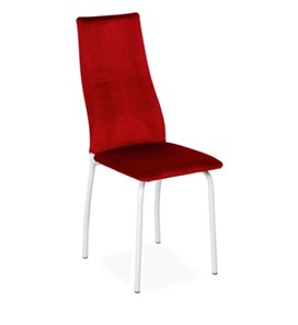 Обеденный стул Волна, каркас металл белый, велюр тайту 26 в Барнауле