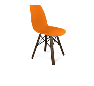 Кухонный стул SHT-ST29/S70 (оранжевый ral2003/темный орех/черный) в Барнауле