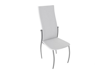 Кухонный стул Комфорт-М, цвет Эмаль Бриллиант, Белый Аллигатор к/з 218 (белый) в Барнауле