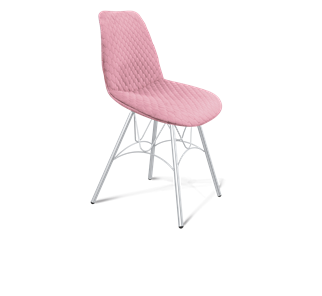 Обеденный стул SHT-ST29-С22 / SHT-S100 (розовый зефир/хром лак) в Барнауле