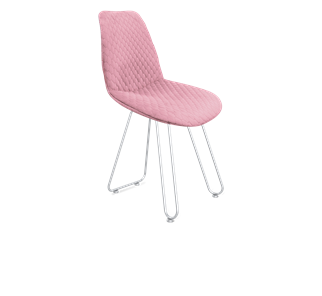 Обеденный стул SHT-ST29-С22 / SHT-S106 (розовый зефир/хром лак) в Барнауле