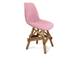Обеденный стул SHT-ST29-С22 / SHT-S71 (розовый зефир/дуб брашированный коричневый) в Барнауле