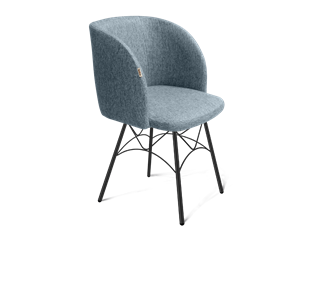 Обеденный стул SHT-ST33 / SHT-S107 (синий лед/черный муар) в Барнауле