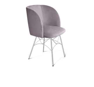 Обеденный стул SHT-ST33 / SHT-S107 (сиреневая орхидея/хром лак) в Барнауле
