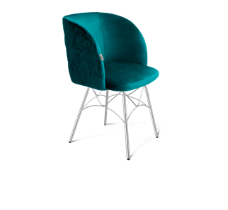 Обеденный стул SHT-ST33-1 / SHT-S107 (альпийский бирюзовый/хром лак) в Барнауле