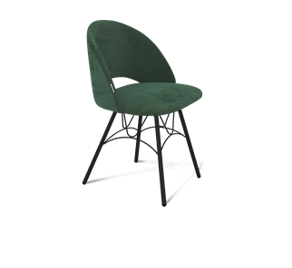 Обеденный стул SHT-ST34 / SHT-S100 (лиственно-зеленый/черный муар) в Барнауле