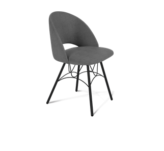 Обеденный стул SHT-ST34 / SHT-S100 (платиново-серый/черный муар) в Барнауле