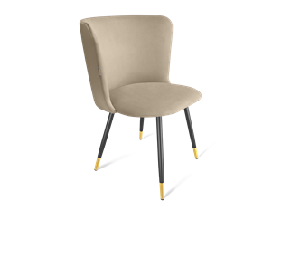 Обеденный стул SHT-ST36 / SHT-S95-1 (ванильный крем/черный муар/золото) в Барнауле