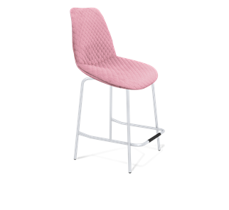 Полубарный стул SHT-ST29-С22 / SHT-S29P-1 (розовый зефир/хром лак) в Барнауле