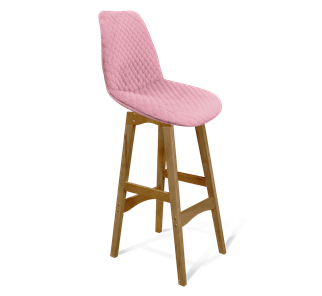 Полубарный стул SHT-ST29-С22 / SHT-S65-1 (розовый зефир/светлый орех) в Барнауле