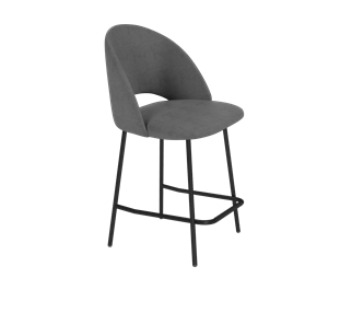 Полубарный стул SHT-ST34 / SHT-S29P-1 (платиново-серый/черный муар) в Барнауле