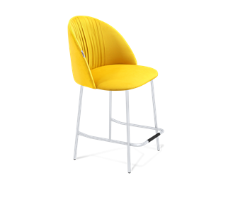 Полубарный стул SHT-ST35-1 / SHT-S29P-1 (имперский жёлтый/хром лак) в Барнауле