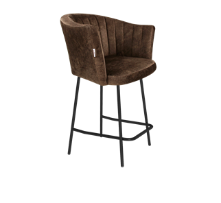 Полубарный стул SHT-ST42-1 / SHT-S29P-1 (кофейный трюфель/черный муар) в Барнауле