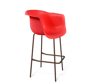 Барный стул SHT-ST31/S29 (красный/медный металлик) в Барнауле