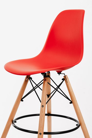 Барный стул DSL 110 Wood bar (красный) в Барнауле - изображение 2