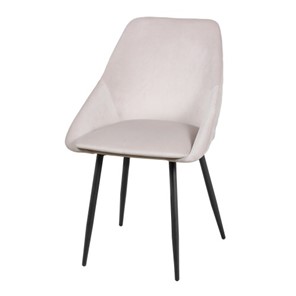 Дизайнерский стул Мартин СРП-063 эмаль черная Веллюто бежевый в Барнауле