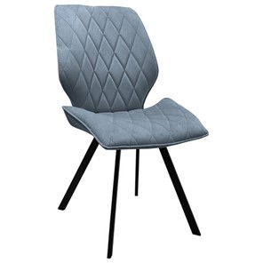 Обеденный стул BRABIX "Rombo CF-077", велюр серый, каркас металлический усиленный черный, 532776 в Барнауле
