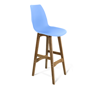 Барный стул SHT-ST29/S65 (голубой pan 278/дуб брашированный коричневый) в Барнауле