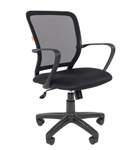 Кресло компьютерное CHAIRMAN 698 black, ткань, цвет черный в Барнауле - предосмотр