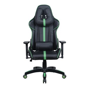 Офисное кресло Brabix GT Carbon GM-120 (две подушки, экокожа, черное/зеленое) 531929 в Барнауле