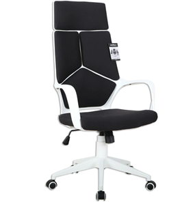 Офисное кресло Brabix Premium Prime EX-515 (пластик белый, ткань, черное) 531812 в Барнауле