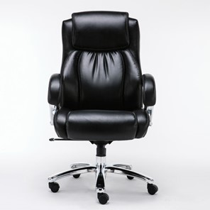 Офисное кресло Brabix Premium Status HD-003 (рециклированная кожа, хром, черное) 531821 в Барнауле