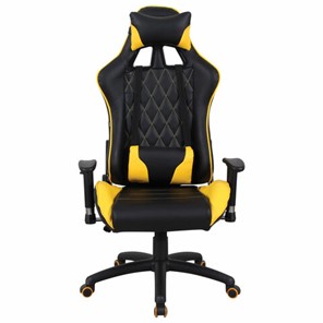 Офисное кресло Brabix GT Master GM-110 (две подушки, экокожа, черное/желтое) 531927 в Барнауле