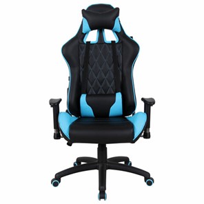 Офисное кресло Brabix GT Master GM-110 (две подушки, экокожа, черное/голубое) 531928 в Барнауле