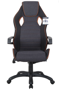 Кресло офисное Brabix Techno Pro GM-003 (ткань, черное/серое, вставки оранжевые) в Барнауле - предосмотр