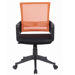 Кресло Brabix Balance MG-320 (с подлокотниками, комбинированное черное/оранжевое) 531832 в Барнауле