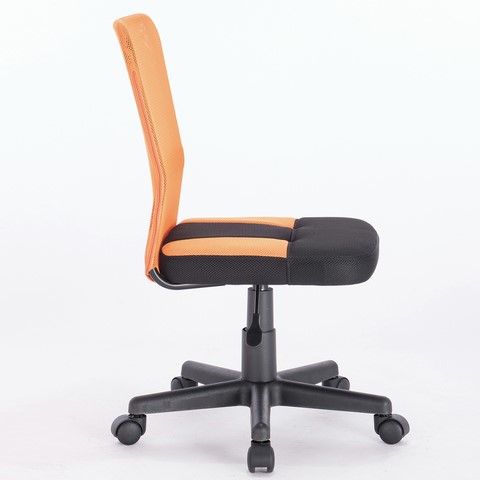 Кресло компьютерное Brabix Smart MG-313 (без подлокотников, комбинированное, черное/оранжевое) 531844 в Барнауле - изображение 2