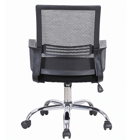 Кресло офисное Brabix Daily MG-317 (с подлокотниками, хром, черное) 531833 в Барнауле - изображение 2