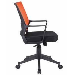 Кресло Brabix Balance MG-320 (с подлокотниками, комбинированное черное/оранжевое) 531832 в Барнауле - предосмотр 1