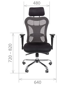 Кресло компьютерное CHAIRMAN 769, ткань TW 12, цвет черный в Барнауле - предосмотр 1