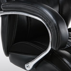 Офисное кресло Brabix Premium Status HD-003 (рециклированная кожа, хром, черное) 531821 в Барнауле - предосмотр 7