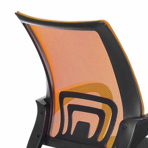 Компьютерное кресло Brabix Fly MG-396 (с подлокотниками, сетка, оранжевое/черное) 532084 в Барнауле - изображение 6