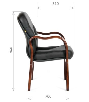 Кресло офисное CHAIRMAN 658 Натуральная кожа черный в Барнауле - изображение 2