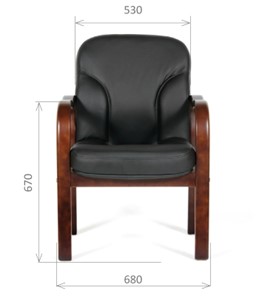 Кресло офисное CHAIRMAN 658 Натуральная кожа черный в Барнауле - предосмотр 1
